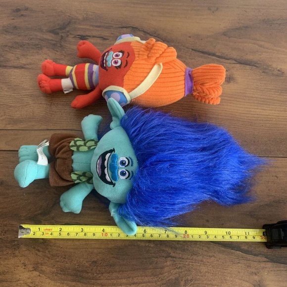 Dream Works Trolls Plush Dolls Lot of 2 - Suki 10" & Branch Blue 11" - Picture 4 of 8